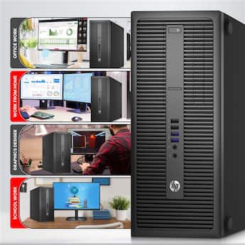HP Refurbished Excellent 800 G2 Tower Computer Desktop PC | Intel HP Refurbished Excellent 800 G2 Tower Computer Desktop PC | Intel