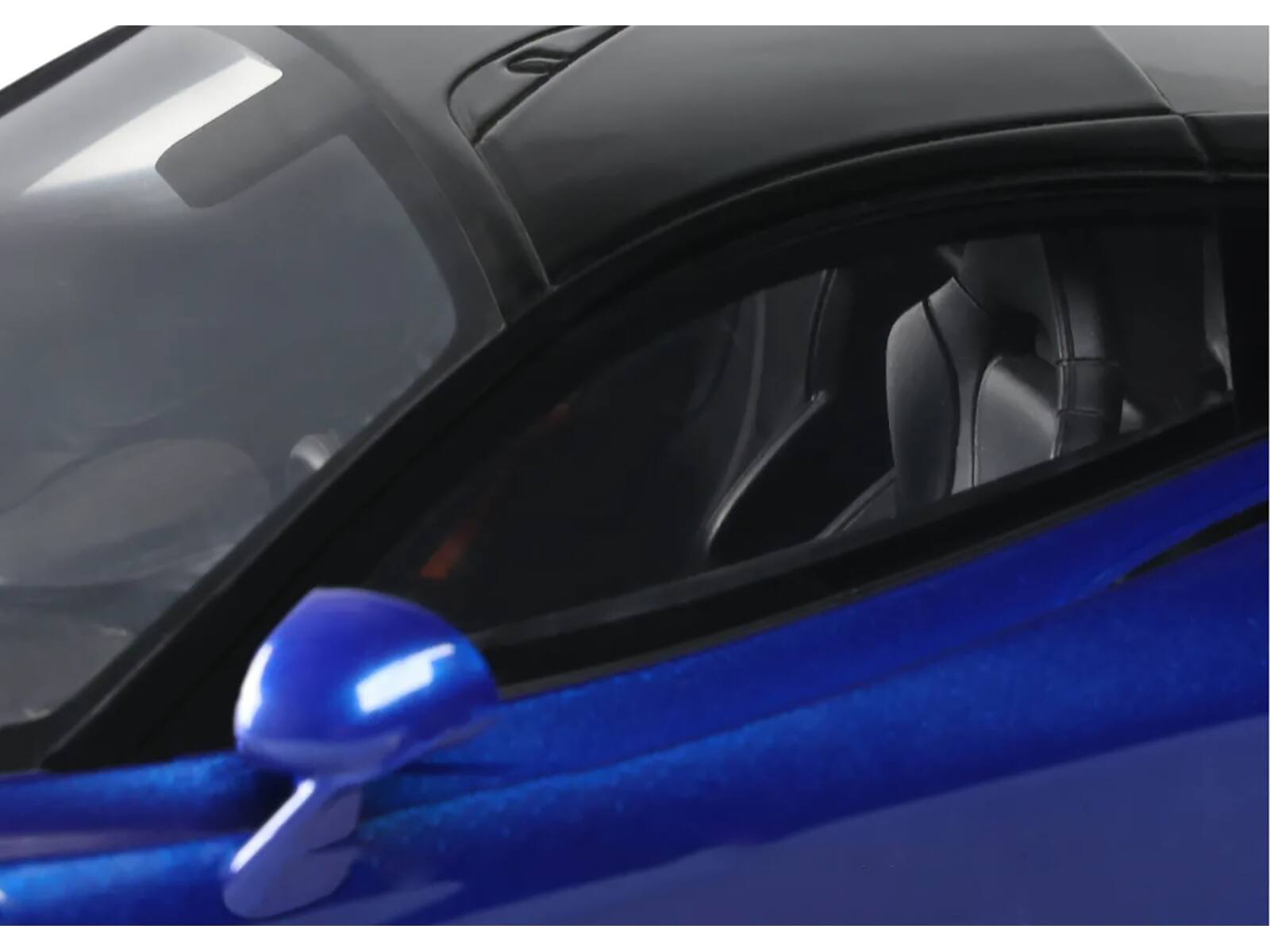 Alt View 2. GT Spirit - 2023 McLaren 750S Coupe Blue Metallic with Black Top 1/18 Model Car by GT Spirit.