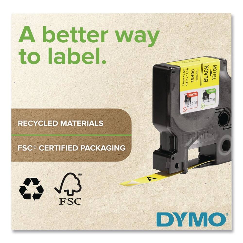 A better way to label.

RECYCLED MATERIALS

FSC® CERTIFIED PACKAGING

DYMO