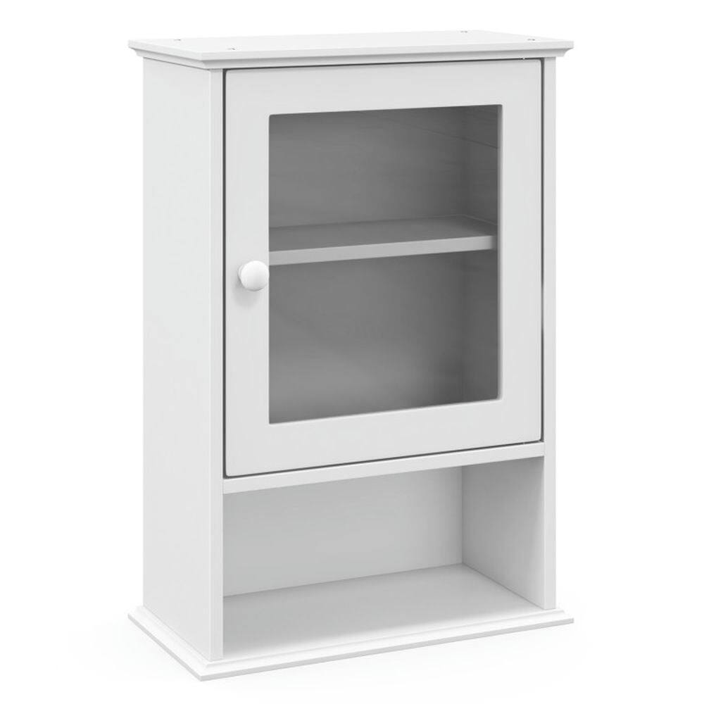 Alt View 2. Pefilos - Bathroom Wall Mounted Adjustable Hanging Storage Medicine Cabinet-White, Bathroom Cabinet for Bathroom Laundry Room - White.