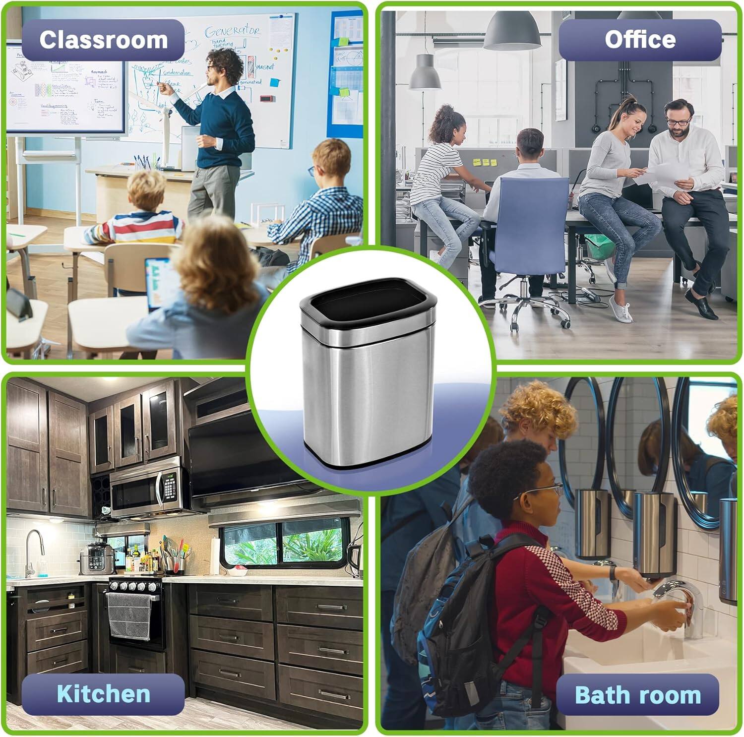 Generator, Classroom, Office, Kitchen, Bathroom