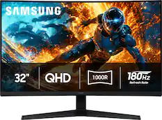 SAMSUNG
32"
QHD
1000R
180Hz Refresh Rate