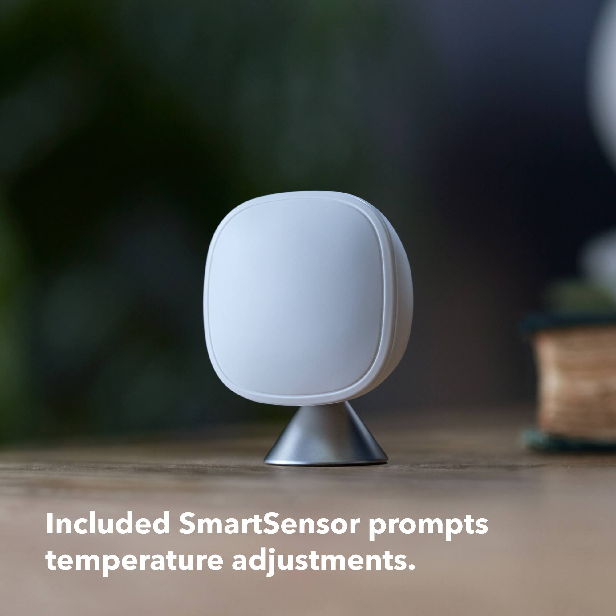 Included SmartSensor prompts temperature adjustments.