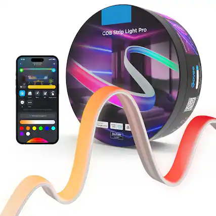 COB Strip Light Pro
Govee
Works with Google Home and Alexa
3m/9.8ft Length
Light Pro COB Strip 18:00 - I - . - LP . c% - - - 1 4 - B - I Govee | - - - - - - - - - Lan senaamen - - Google Home works with alexa AR 3m/9.8F 3m Length