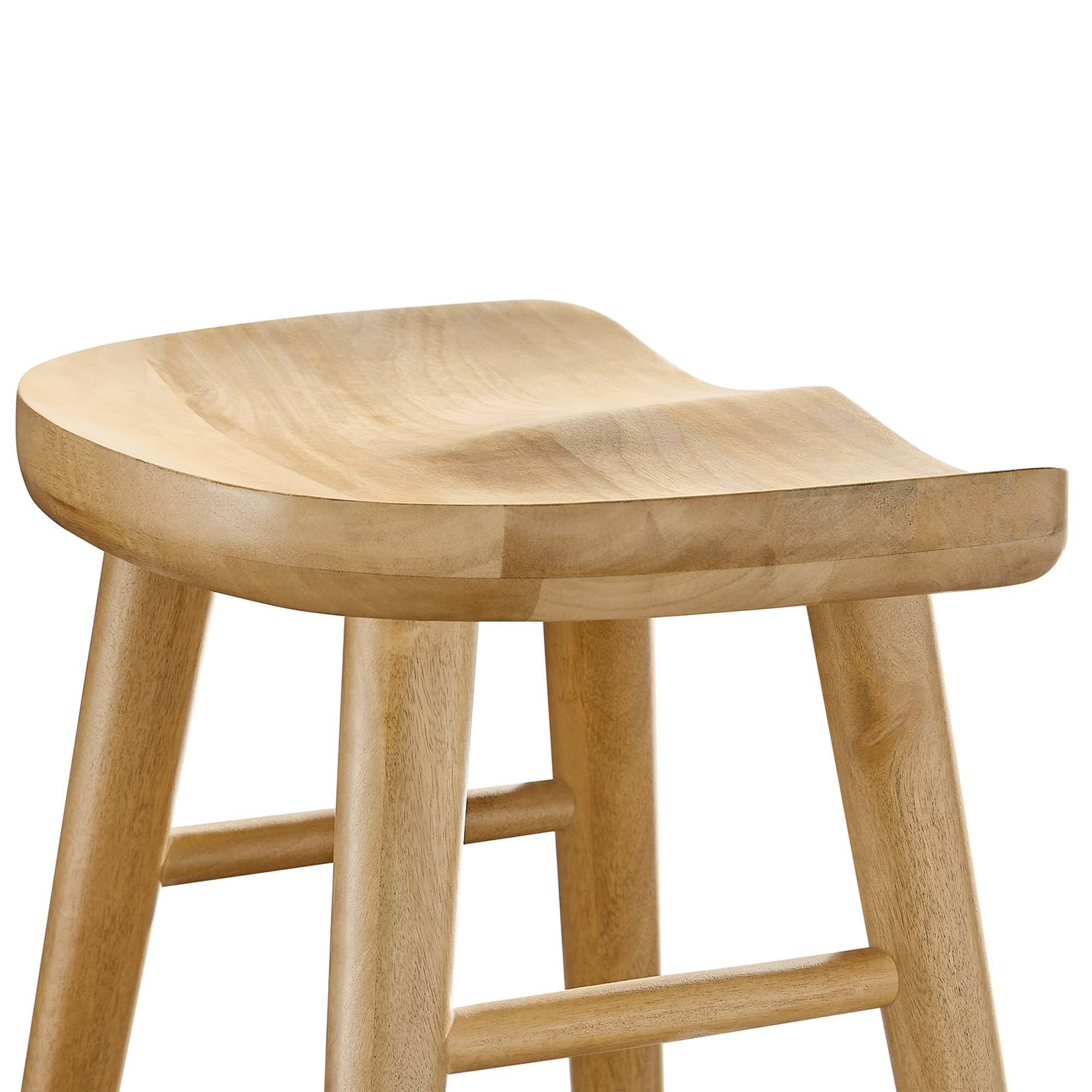 Alt View 4. Modway - Saville Backless Wood Counter Stools Set of 2 by Modway - 0.