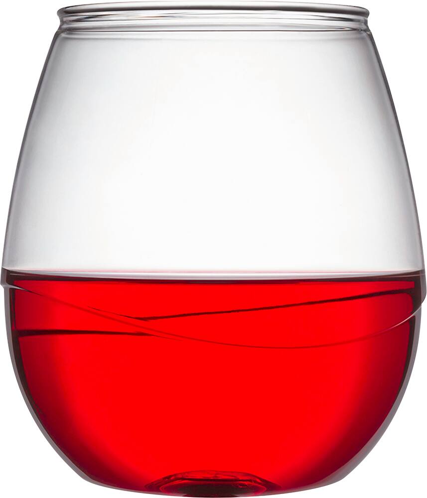 clear stemless wine glasses