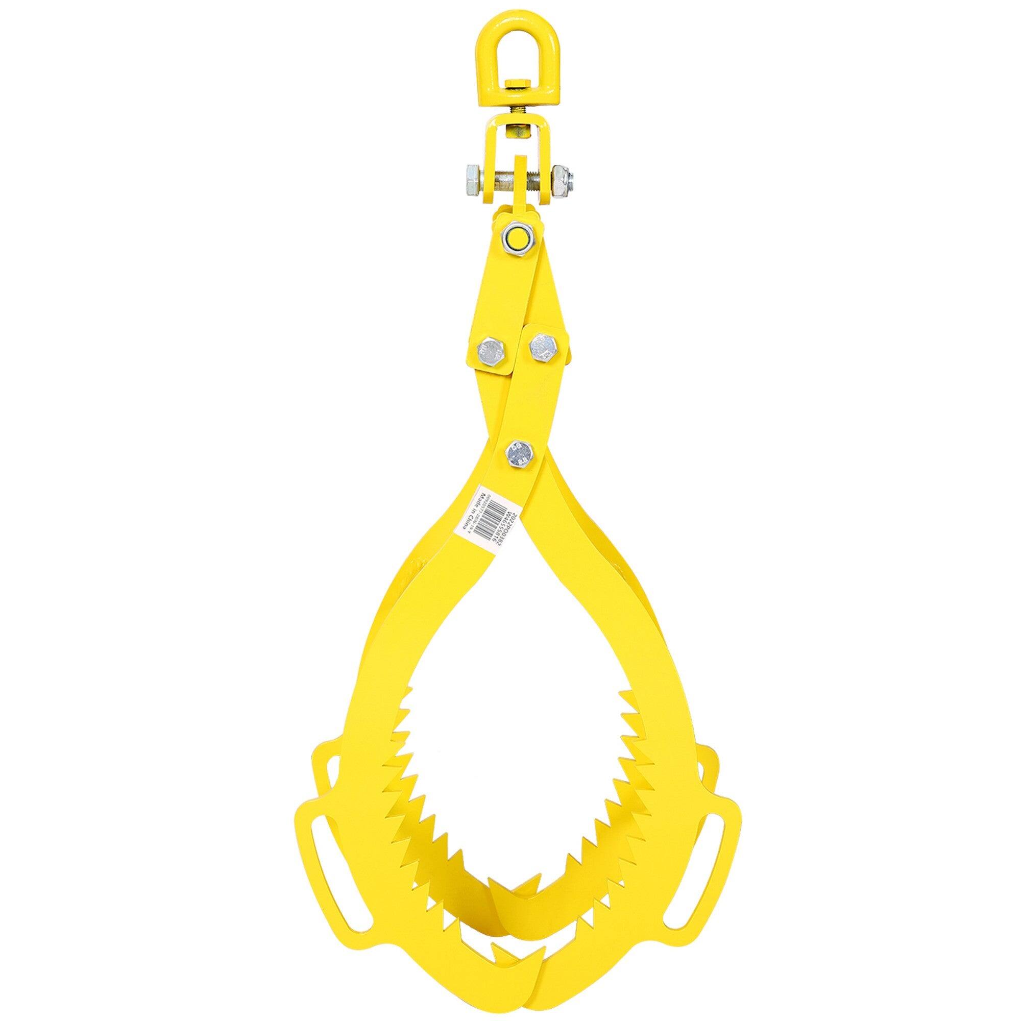 Alt View 1. Boyel Living - 28 in 4 Jaw Solid Steel Yellow Wood Log Lifting Clamp Grab.