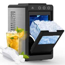Electactic - 26-lb Ice Per day Portable/Countertop Bullet Ice Maker ( - Black