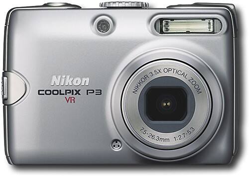 Nikon Coolpix P3 8.1MP deals Digital Camera with 3.5x Vibration Reduction Optical Zoom