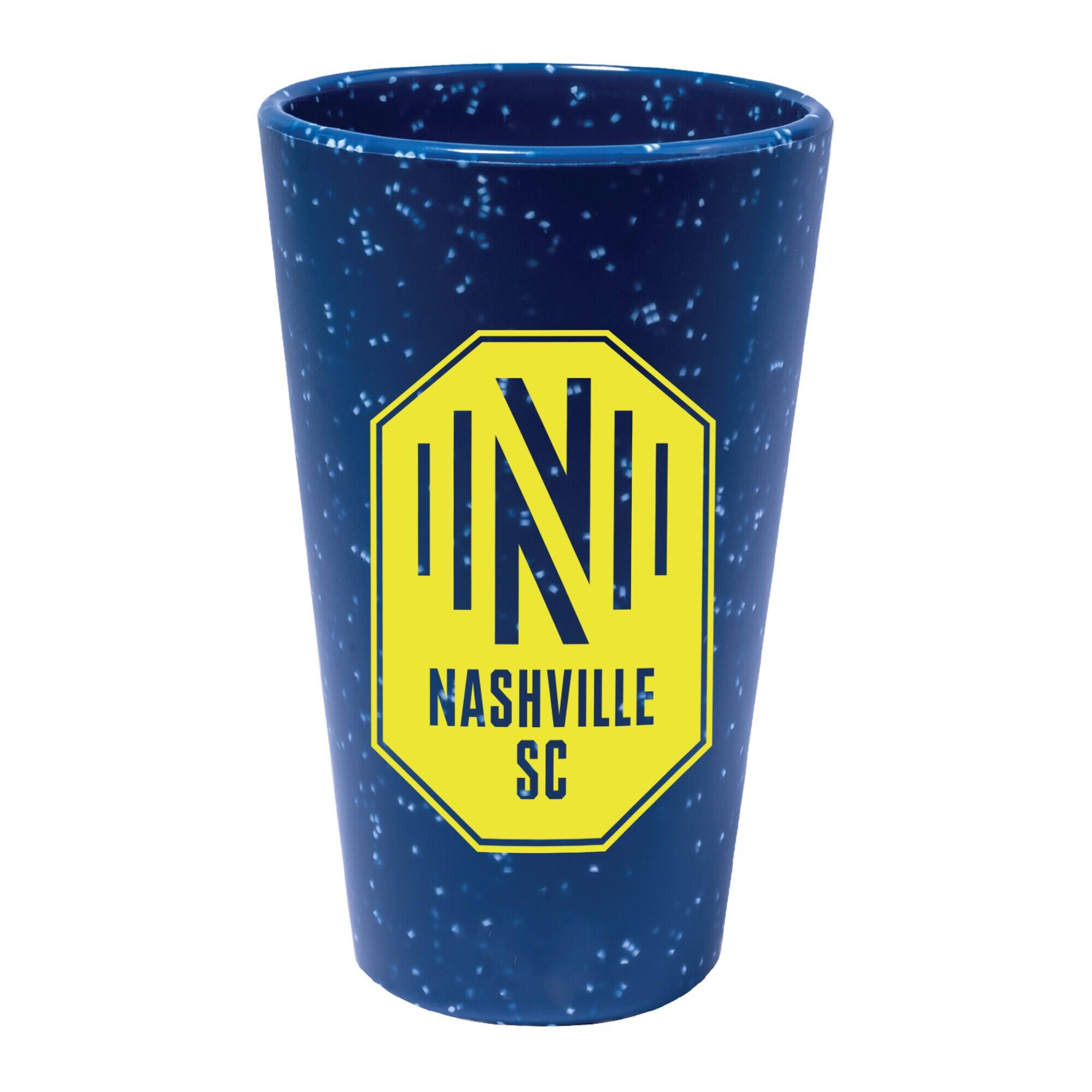 Front. WinCraft - Nashville SC 16oz. Fun Silicone Pint Glass - Multicolor.