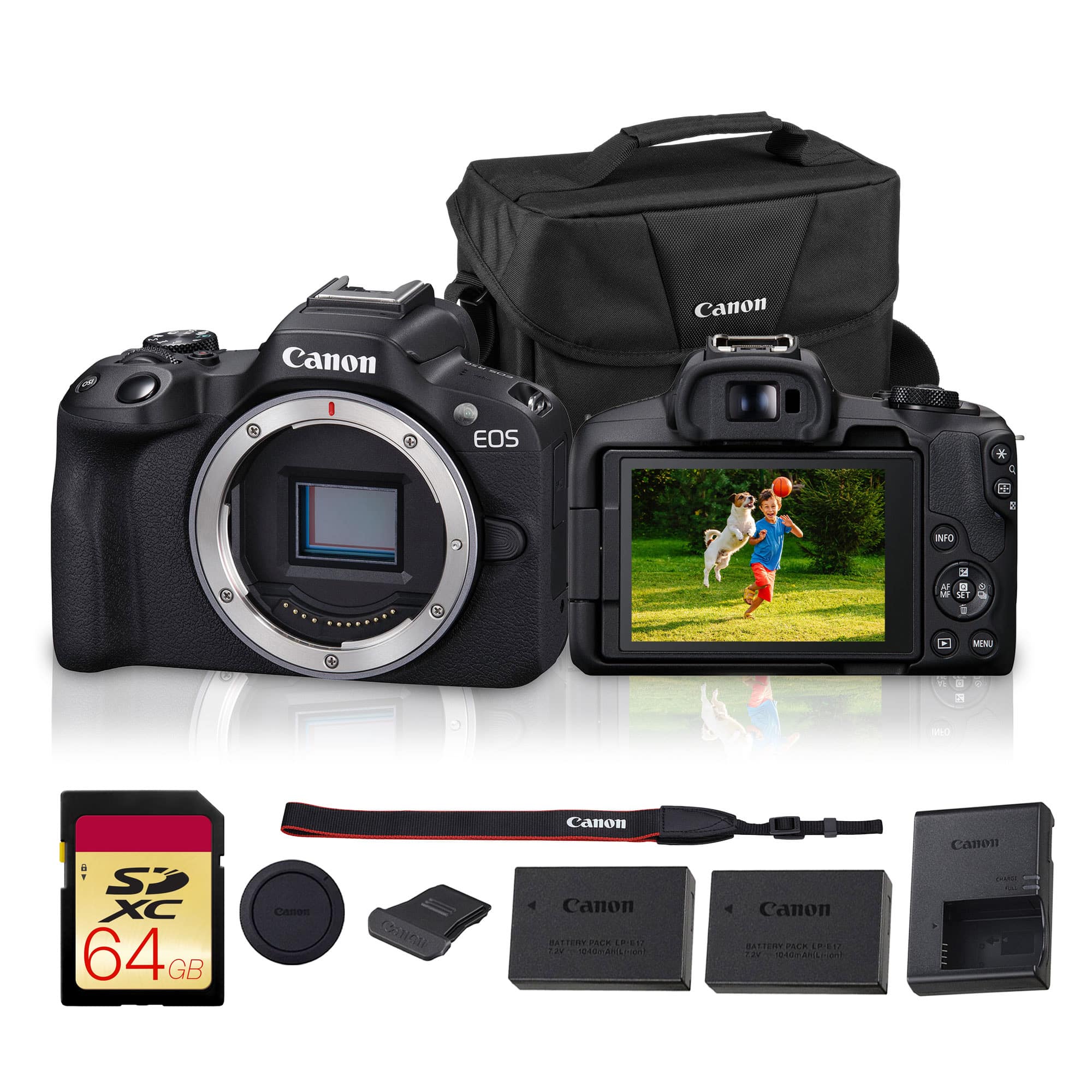 Canon - EOS R50 Mirrorless Camera Dual Pixel AF II Video Bundle price history on PriceWatchPro