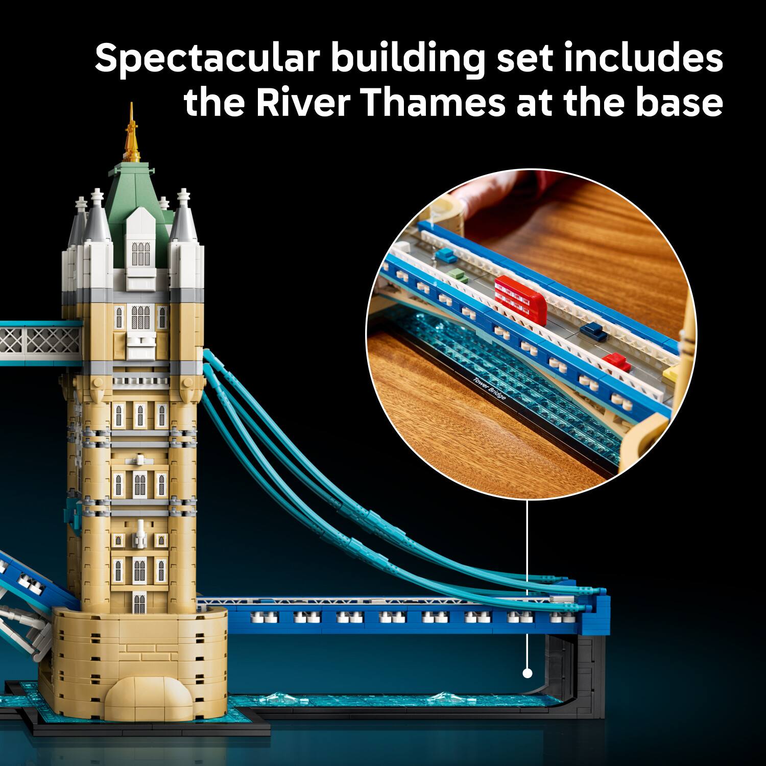 Spectacular building set includes the River Thames at the base
