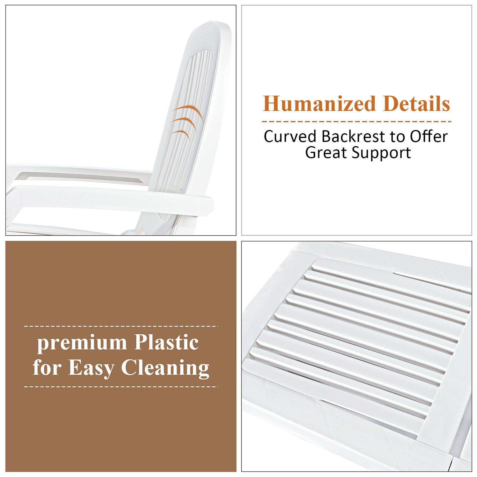 Humanized Details: Curved Backrest to Offer Great Support

Premium Plastic for Easy Cleaning