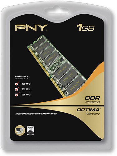  PNY - Optima 1GB DDR SDRAM Memory Module