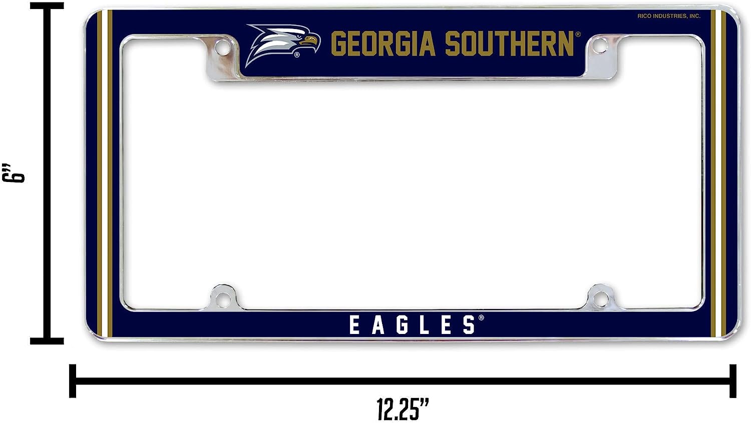 GEORGIA SOUTHERN  
EAGLES  

RICO INDUSTRIES, INC.  

6"  
12.25"