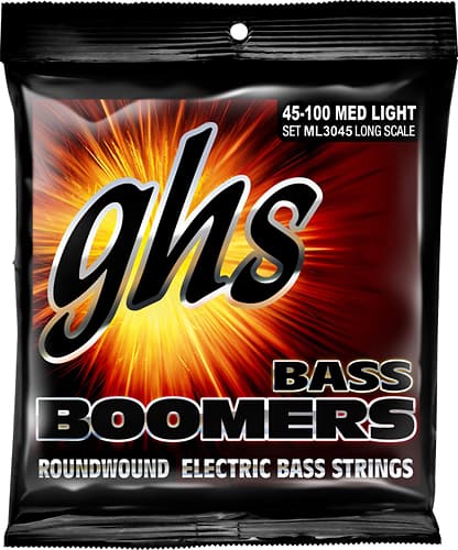Front. GHS Strings - Bass Boomers Nickel-Plated Steel Bass Guitar Strings - Silver.