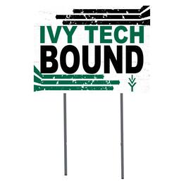 Jardine - Ivy Tech Community College 18" x 24" Bound Yard Sign - White