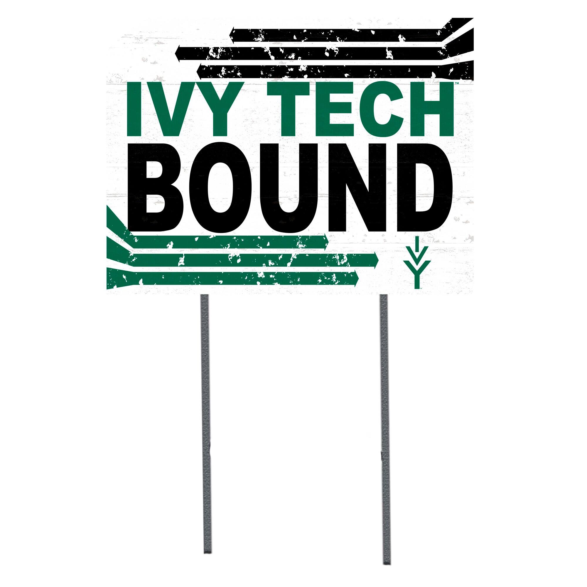 White Ivy Tech Community College 18" x 24" Bound Yard Sign