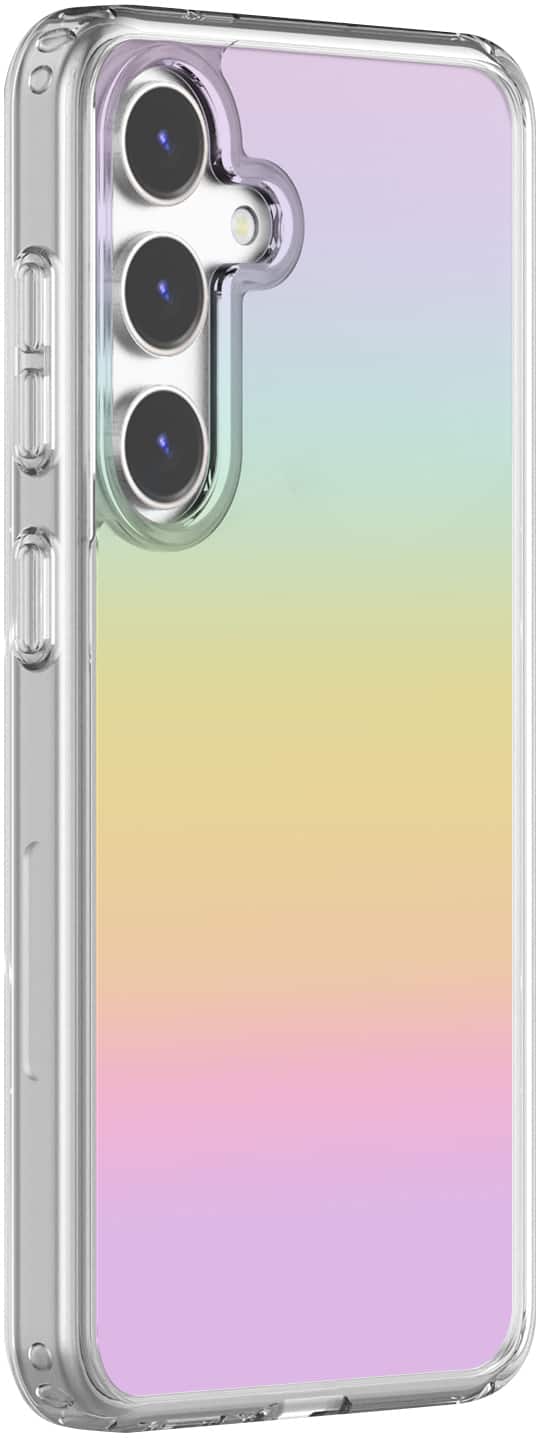 Front. SaharaCase - Hybrid-Flex Hard Shell Series Case for Samsung Galaxy S24 - Transparent Gradient.