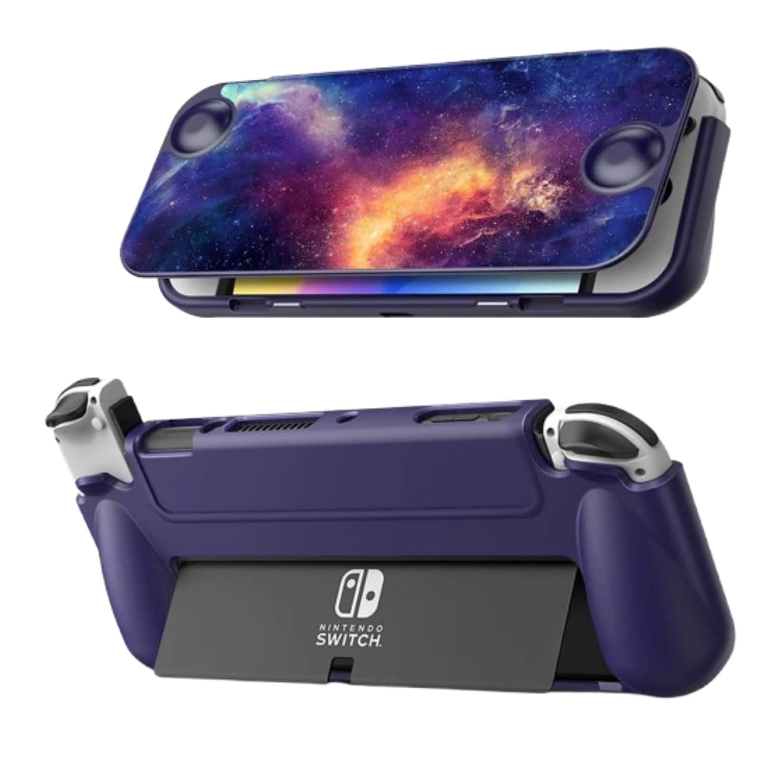 Stock Preferred - Flip Case for Nintendo Switch OLED Model 2021 - Galaxy
