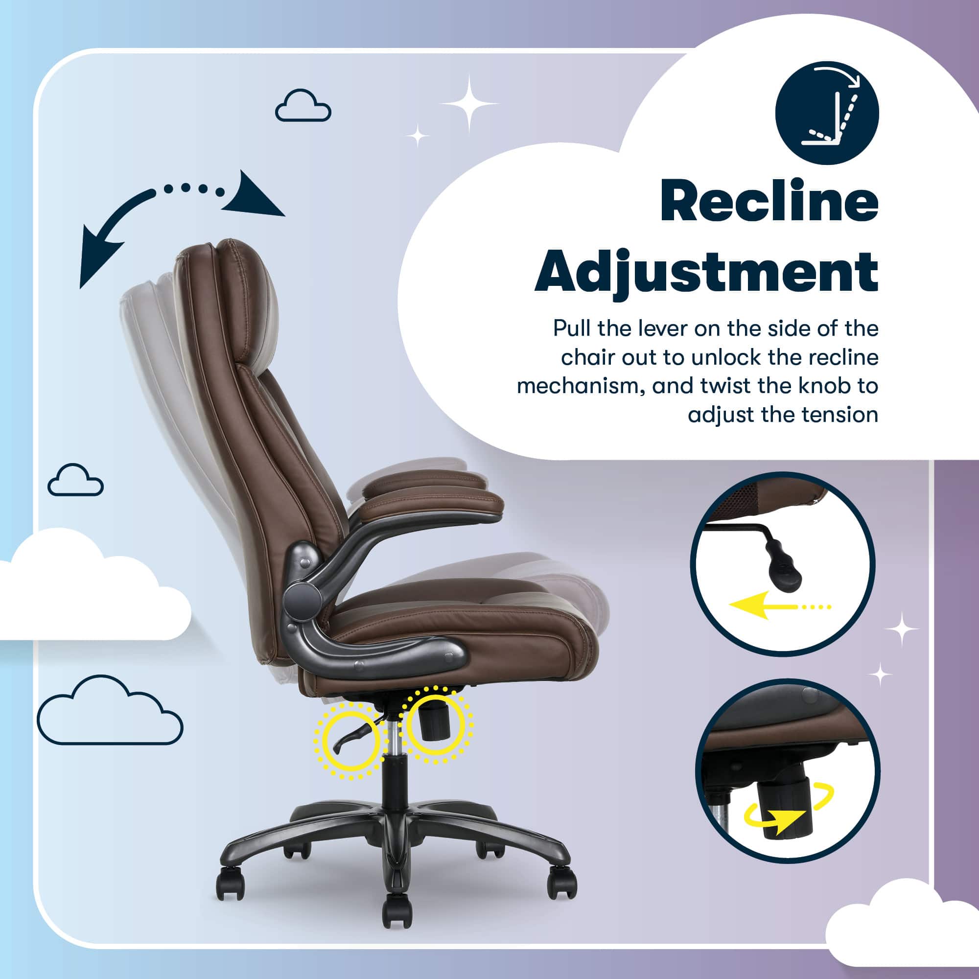 Serta Big & Tall Office Chair with Lumbar Support High Back