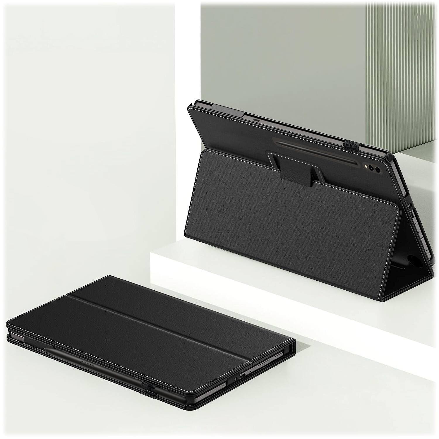 Alt View 13. SaharaCase - Folio Case for Samsung Galaxy Tab S10 Ultra, Tab S9 Ultra, and Tab S8 Ultra - Black.