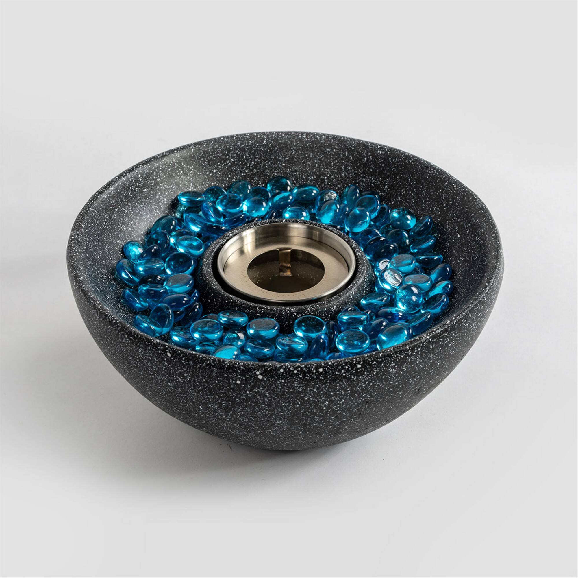 Alt View 4. Boyel Living - Tabletop Fire Pit Black, Table Top Fire Bowl Outdoor & Indoor Portable Ethanol Fireplace Alcohol Fire Pot - Black.