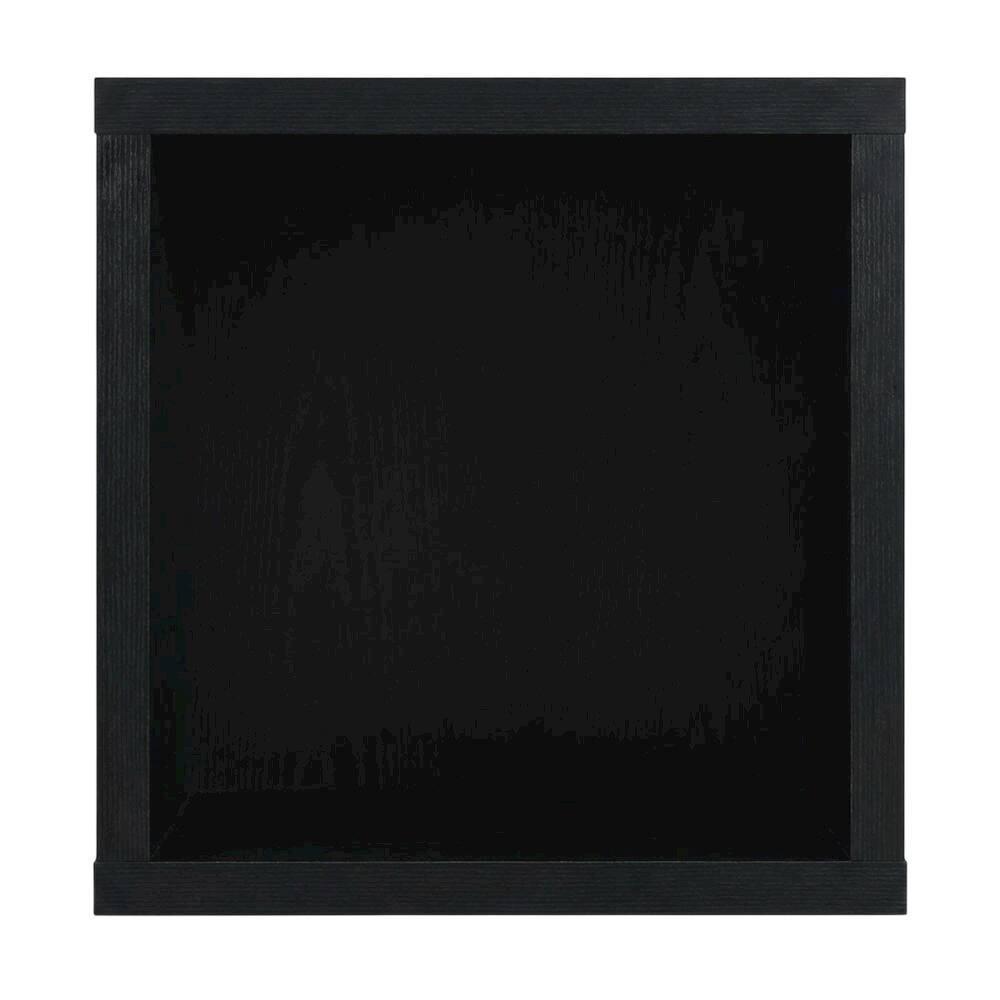 Angle. FurniFact - Black end table with shelf for versatile living space use - Black.