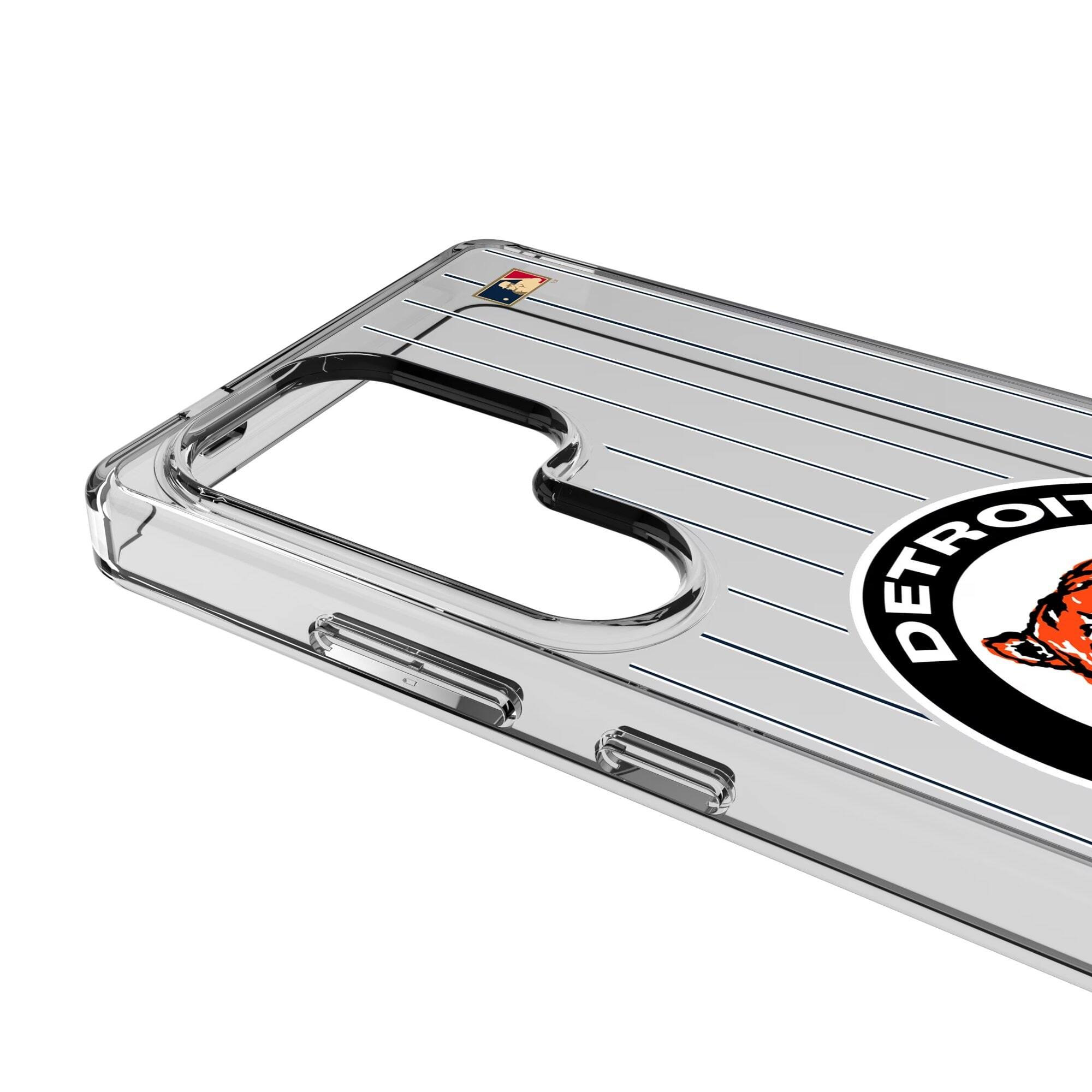 Alt View 2. Keyscaper - Detroit Tigers Cooperstown Galaxy Clear Case - S23 Ultra - Multicolor.