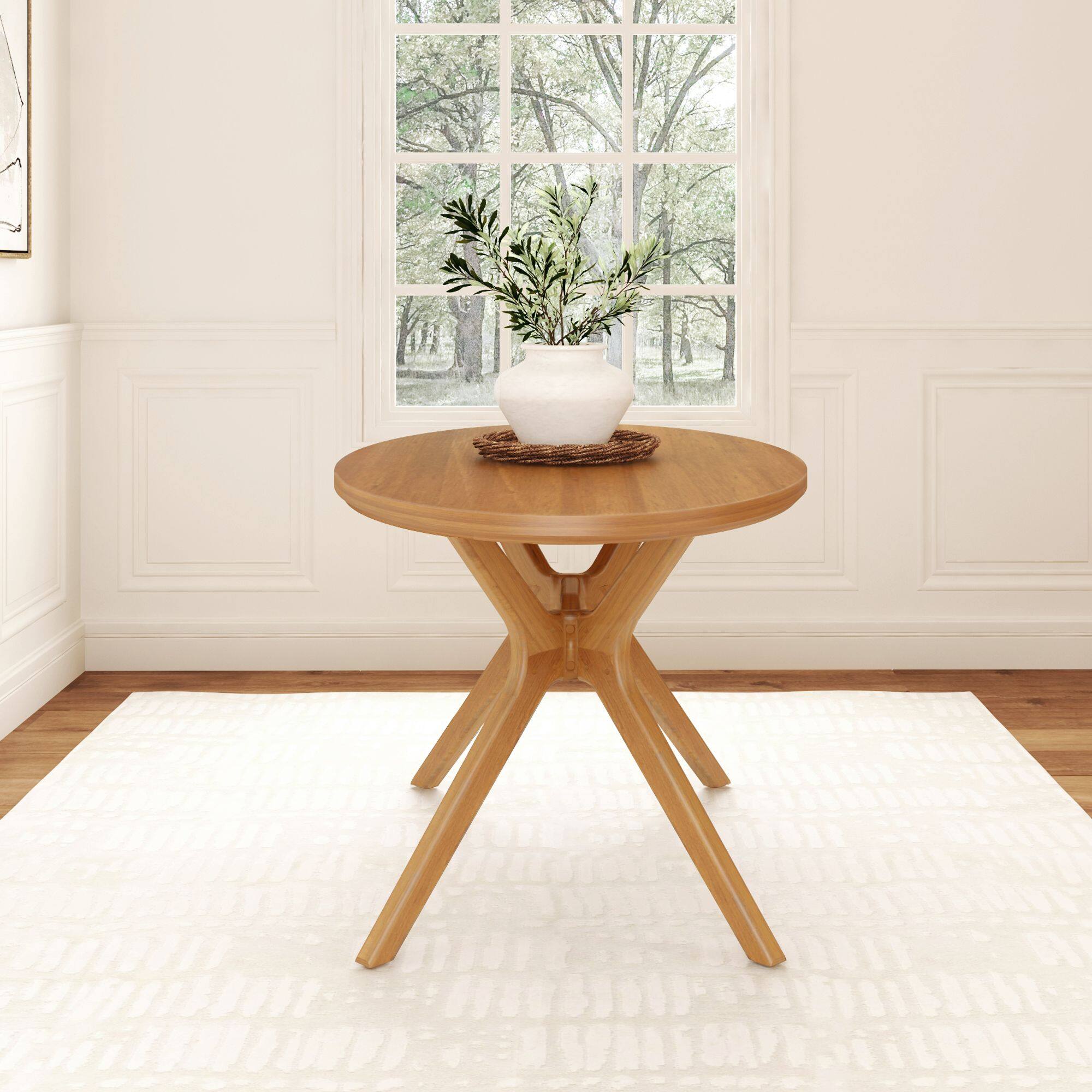 Alt View 4. Plank+Beam - Verso Oval Dining Table (62 x 34in / 1570 x 872mm), Pecan - Pecan.