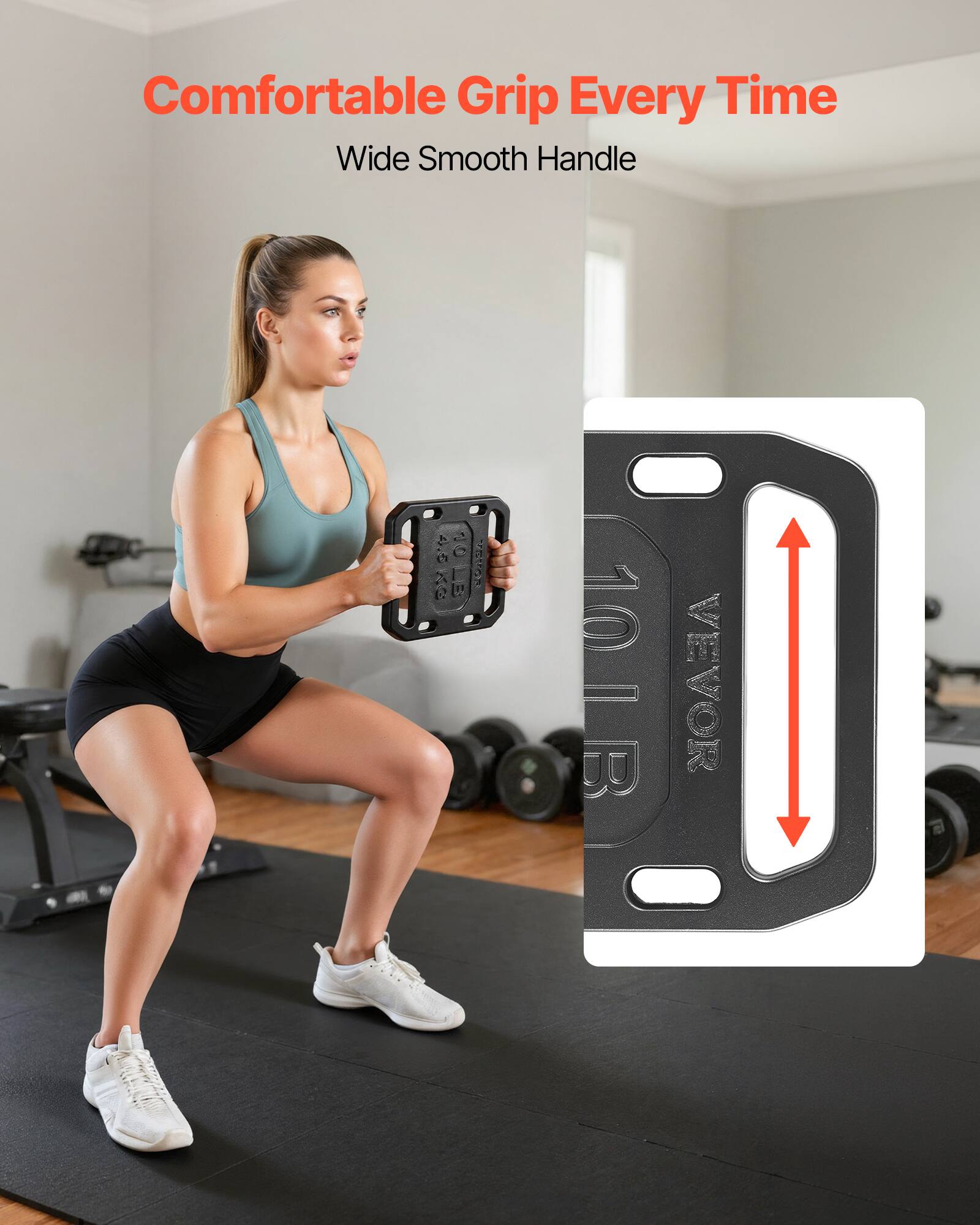 Comfortable Grip Every Time  
Wide Smooth Handle  

AG L B 10LB VEVOR
