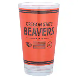 Indigo Falls - Oregon State Beavers 16oz. OHT Military Appreciation Pint Glass - Multicolor