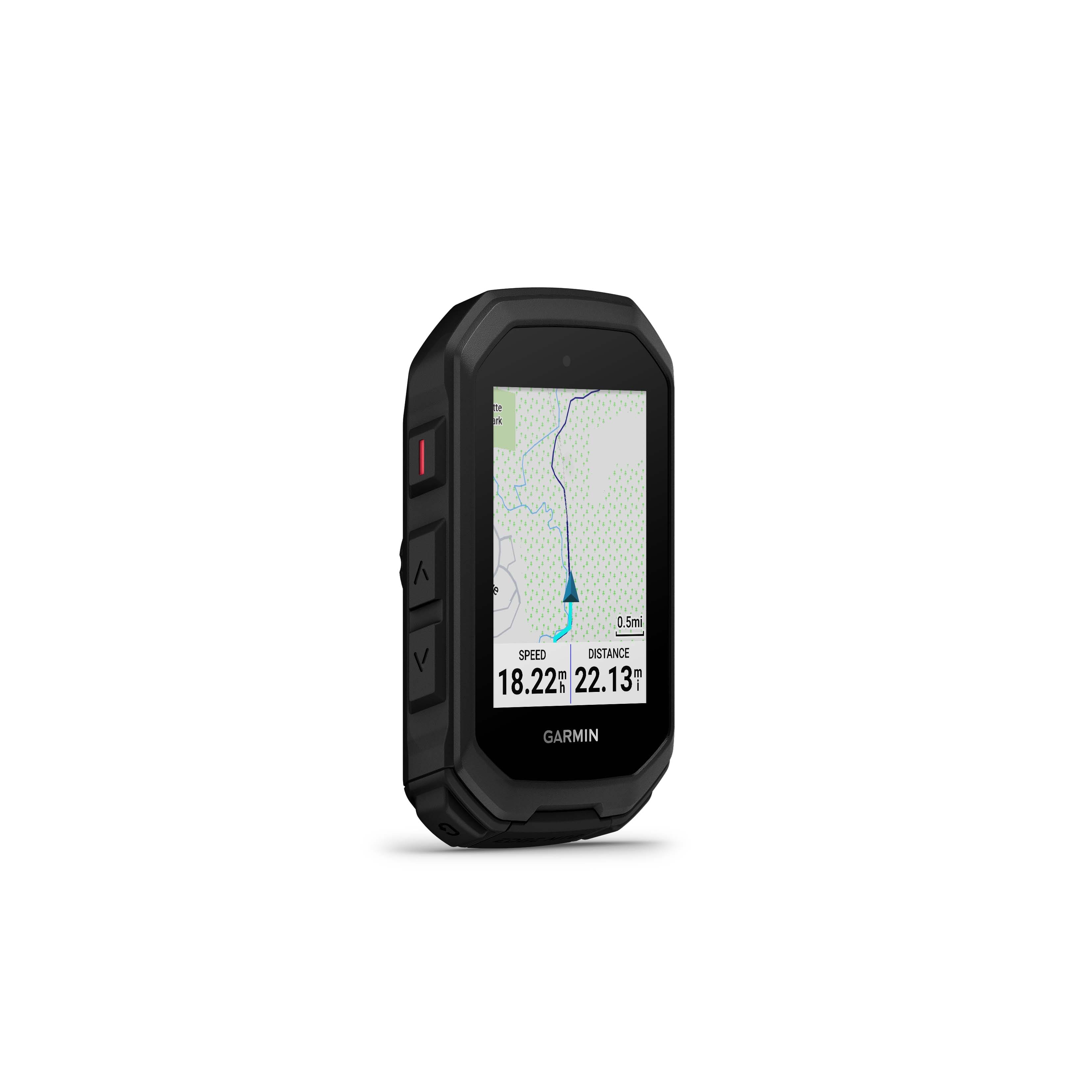 The text on the image reads: "GARMIN 18.22 - 22.13 SPEED DISTANCE."