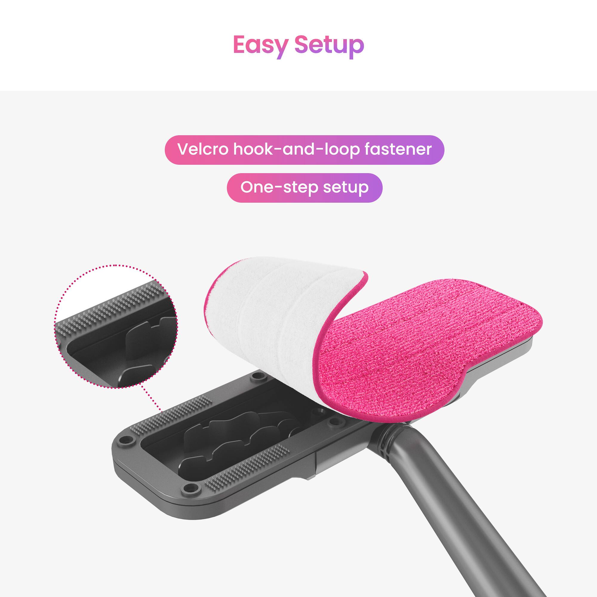 Easy Setup

Velcro hook-and-loop fastener

One-step setup