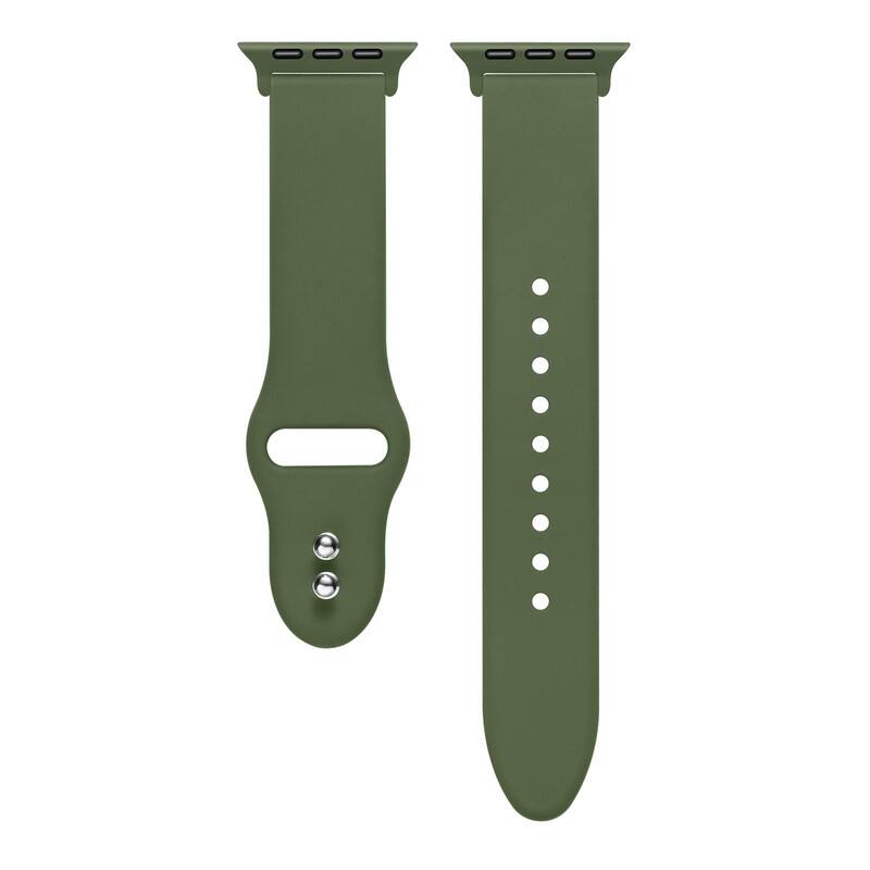 Alt View 1. Posh Tech - Silicone Band for Apple Watch - Wild Green.
