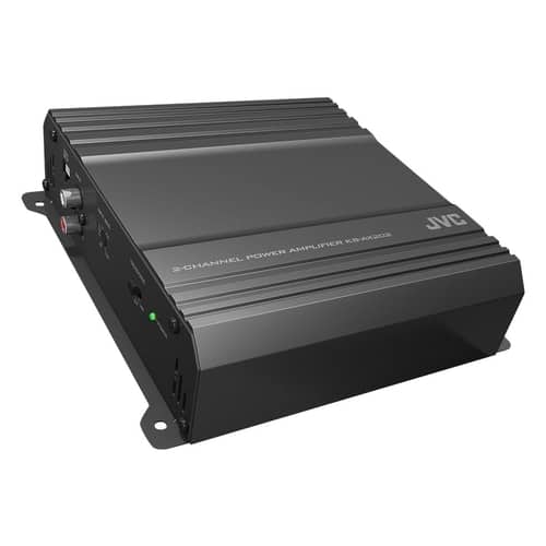 JVC - KS 300W Class AB Bridgeable 2-Channel Amplifier with Built-In Crossovers - Black - Larger Front