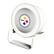 Front. Keyscaper - Pittsburgh Steelers Linen Print Nightlight Charger & Bluetooth Speaker - White.