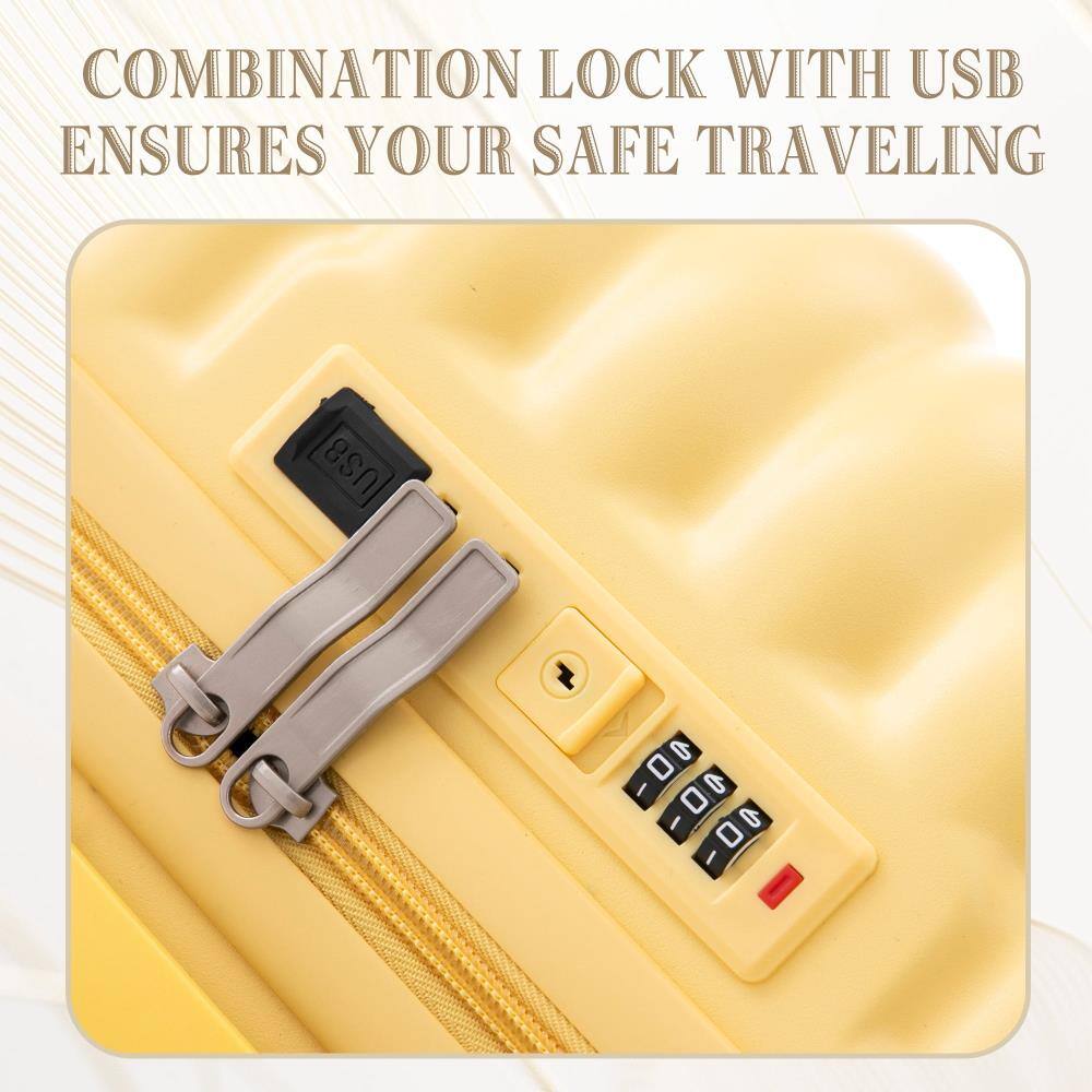COMBINATION LOCK WITH USB ENSURES YOUR SAFE TRAVELING