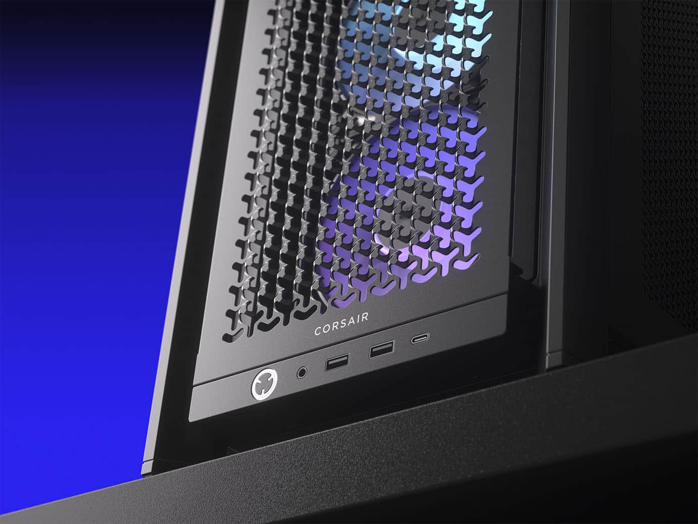 Alt View 28. CORSAIR - FRAME 4000D RS ARGB ATX Mid-Tower PC Case - Black.