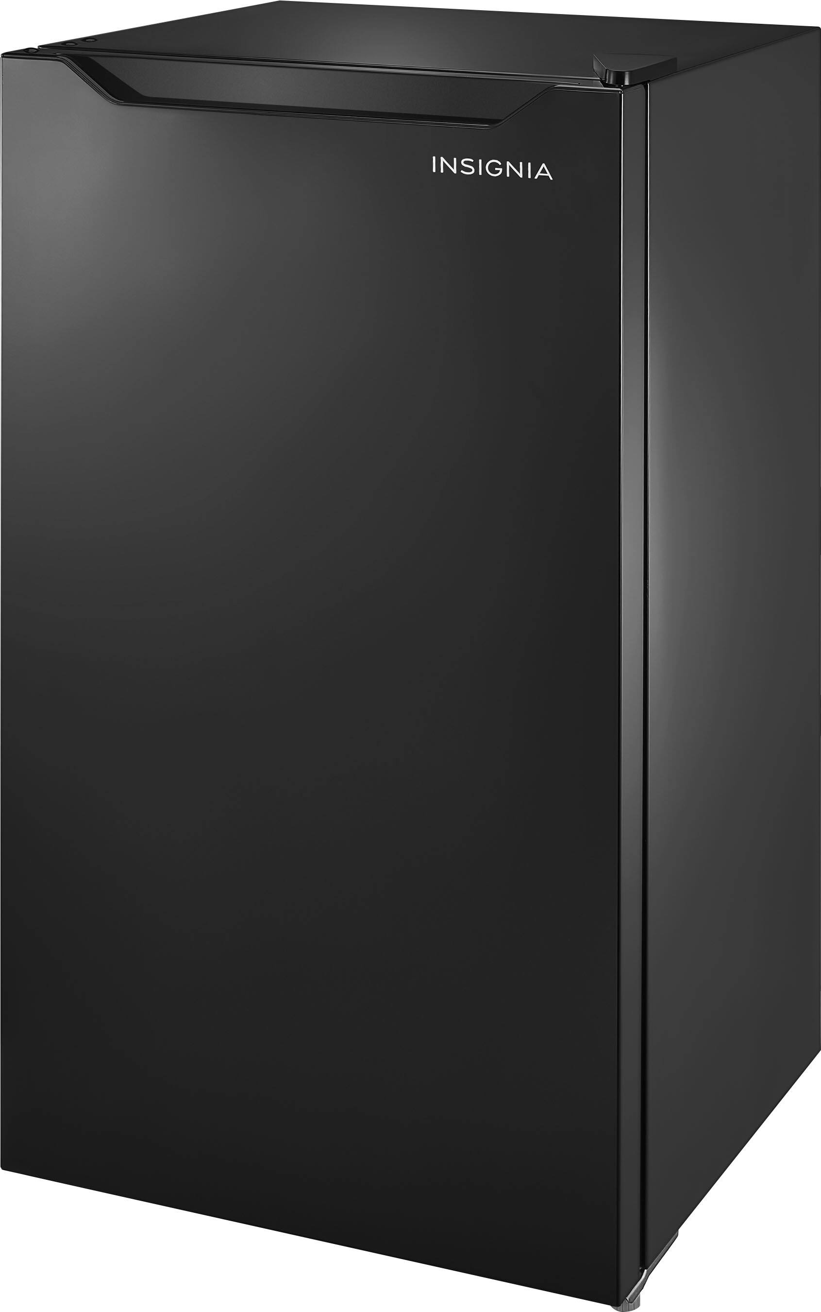 Alt View 12. Insignia™ - 3.3 Cu. Ft. Mini Fridge with Door Storage and ENERGY STAR Certification - Black.