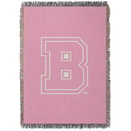 Chad & Jake - Brown Bears Woven Blanket - Pink