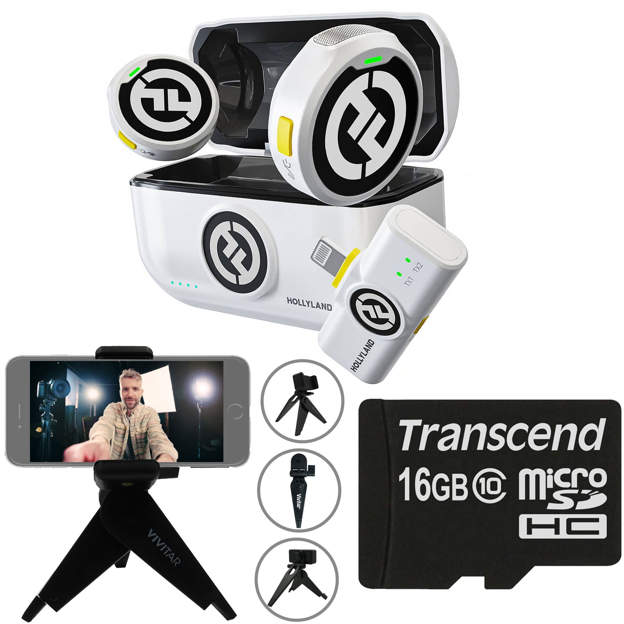 HOLLYLAND LARK M2 DUO Wireless Mic System with Lightning Connector