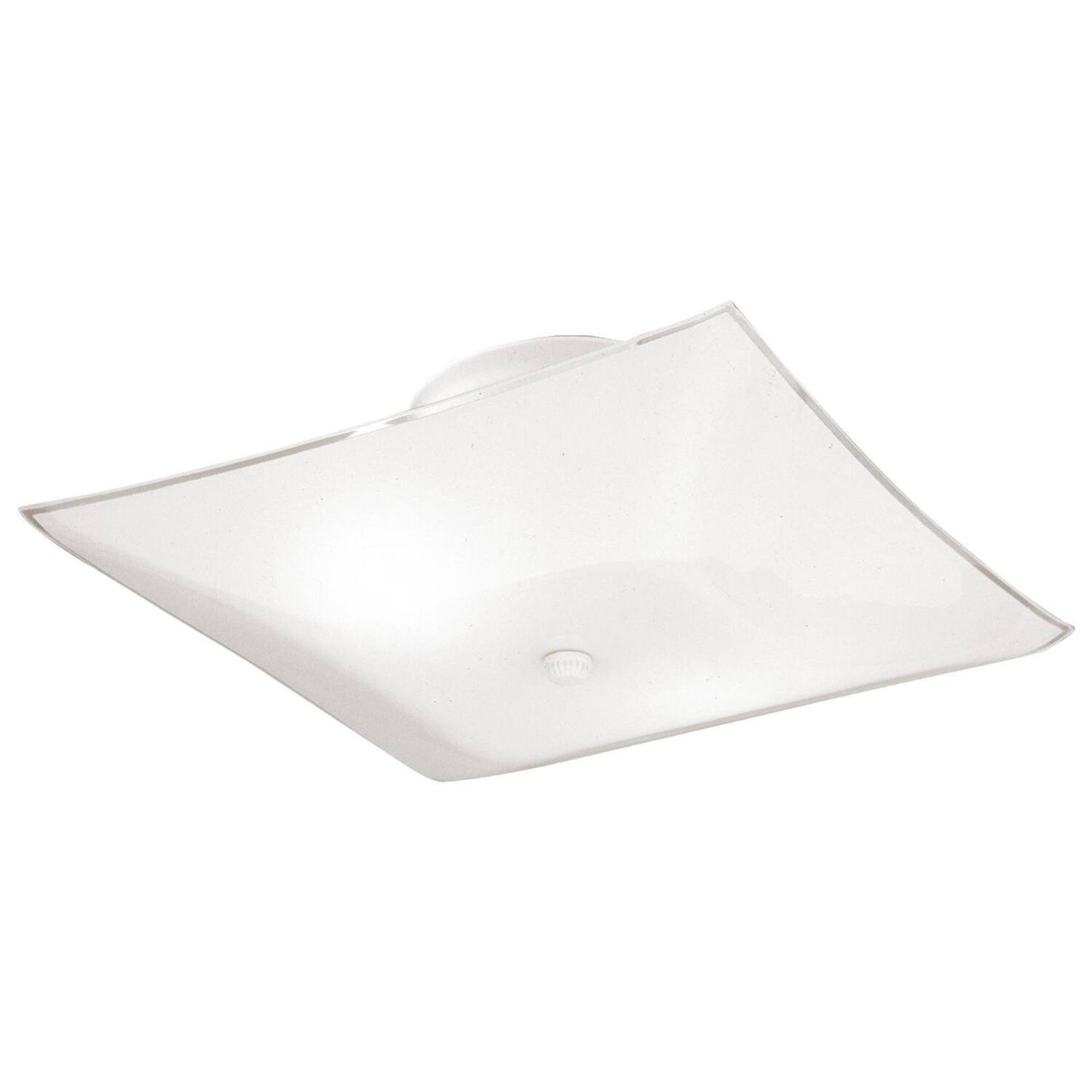 Front. Westinghouse - Westinghouse 6 in. H X 12 in. W X 12 in. L Ceiling Light.