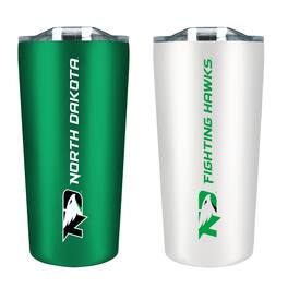 The Fanatic Group - North Dakota 18oz. Soft Touch Tumbler Two-Piece Set - Multicolor