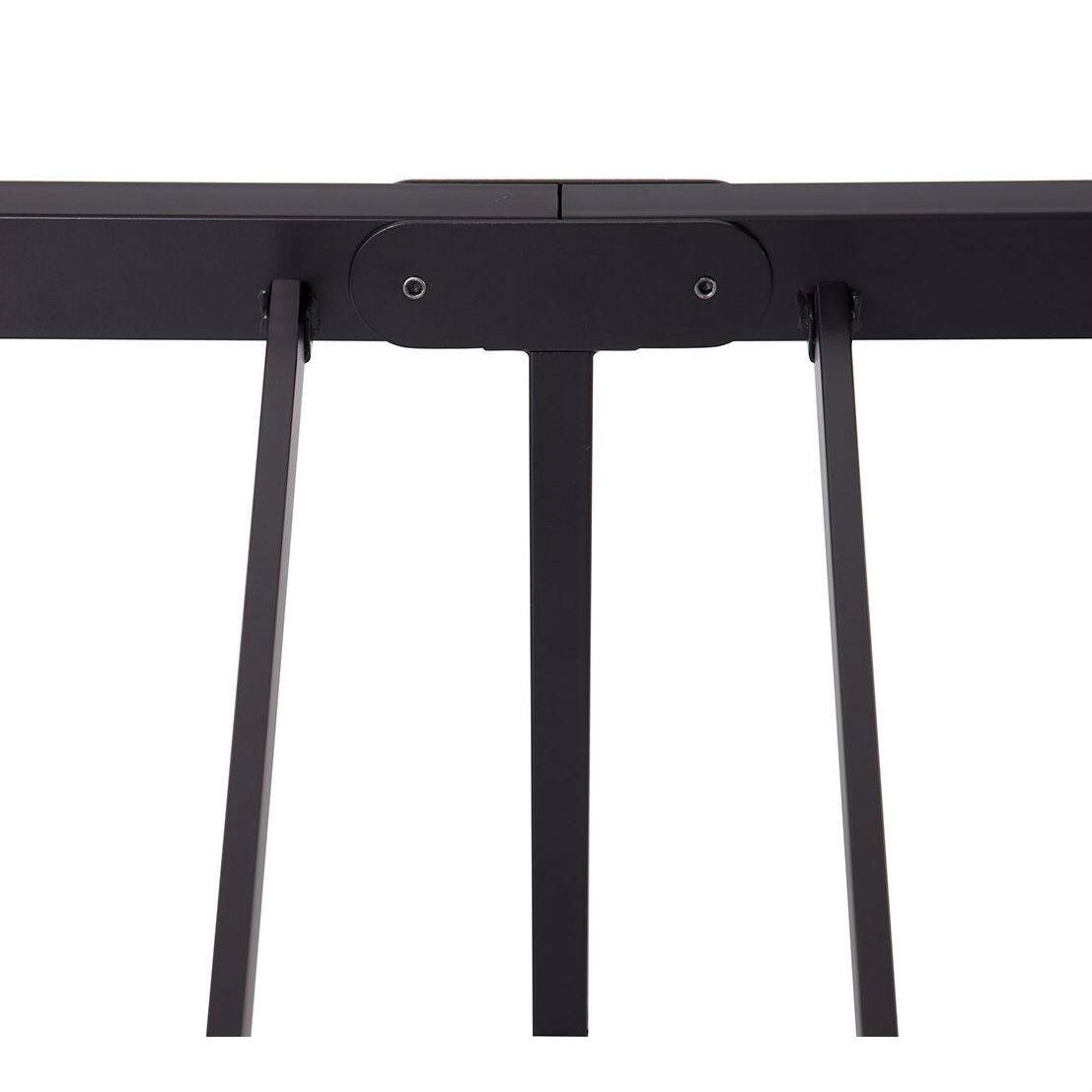 Left. Hivvago - Full size Heavy Duty Metal Platform Bed Frame - 2,000 lb Weight Capacity - Black.