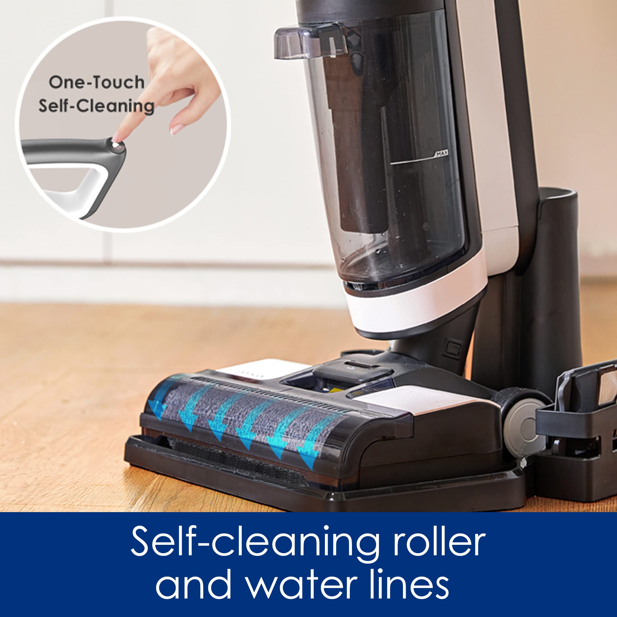 One-Touch Self-Cleaning

Self-cleaning roller and water lines