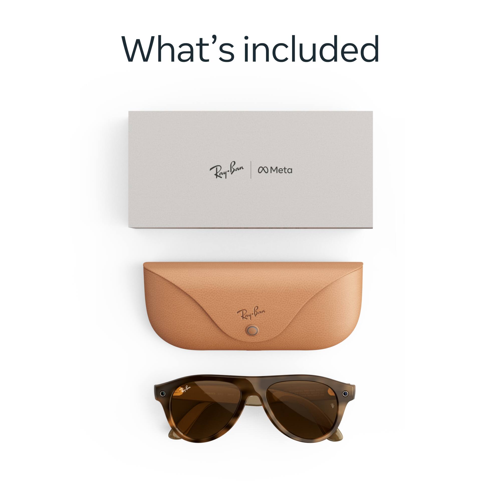 What's included

Ray-Ban 8 Meta