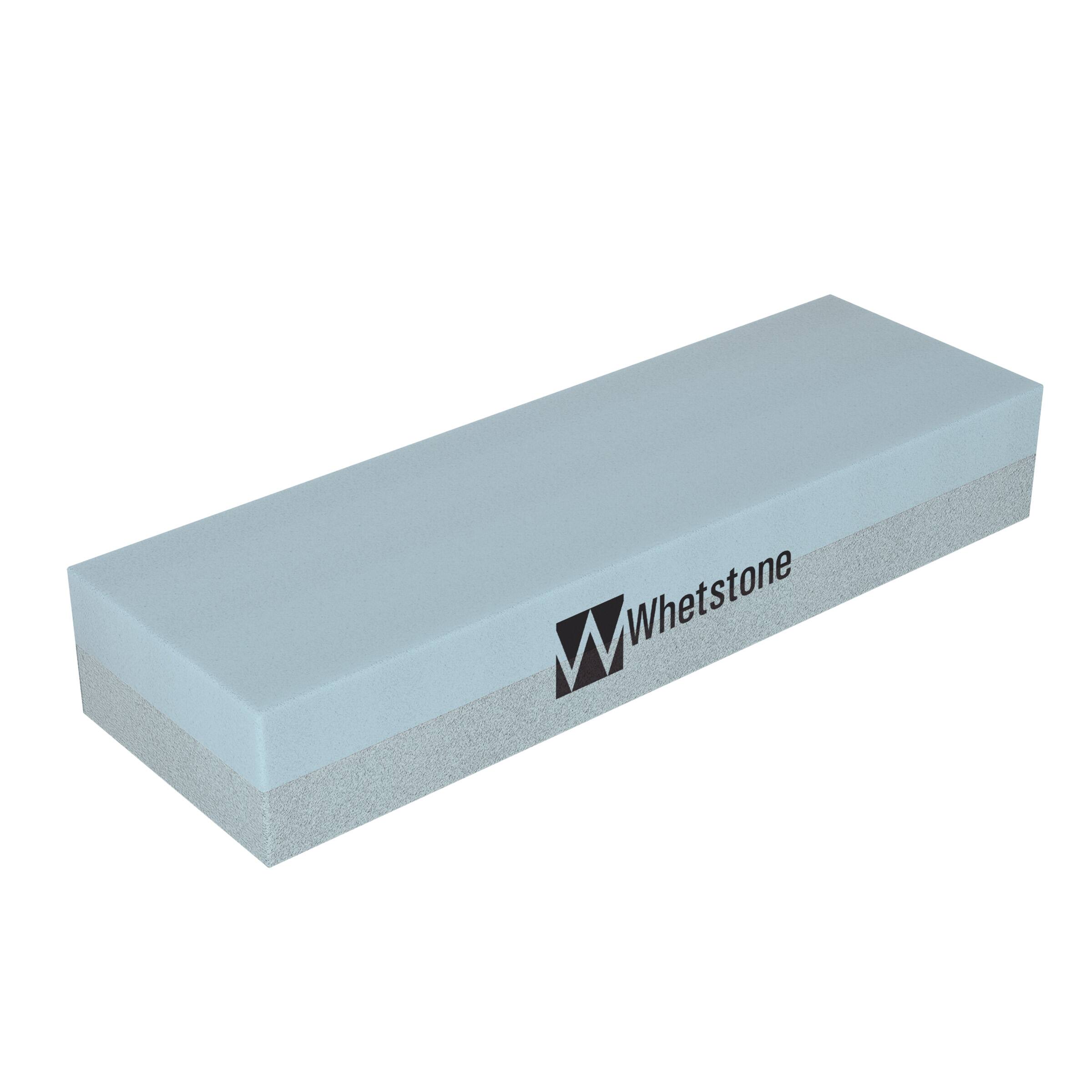 Front. Whetstone - Dual-Sided Knife Sharpener Stone - Blue Gray.