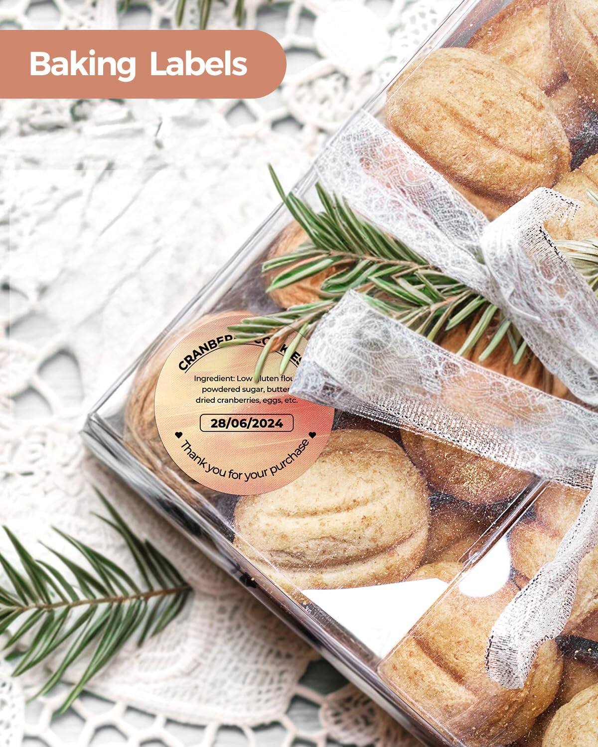 Baking Labels

CRANBERRY

Ingredient: Low gluten flour, powdered sugar, butter, dried cranberries, eggs, etc.

28/06/2024

Thank you for your purchase