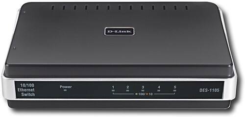 Front Standard. D-Link - 5-Port 10/100 Ethernet Switch.